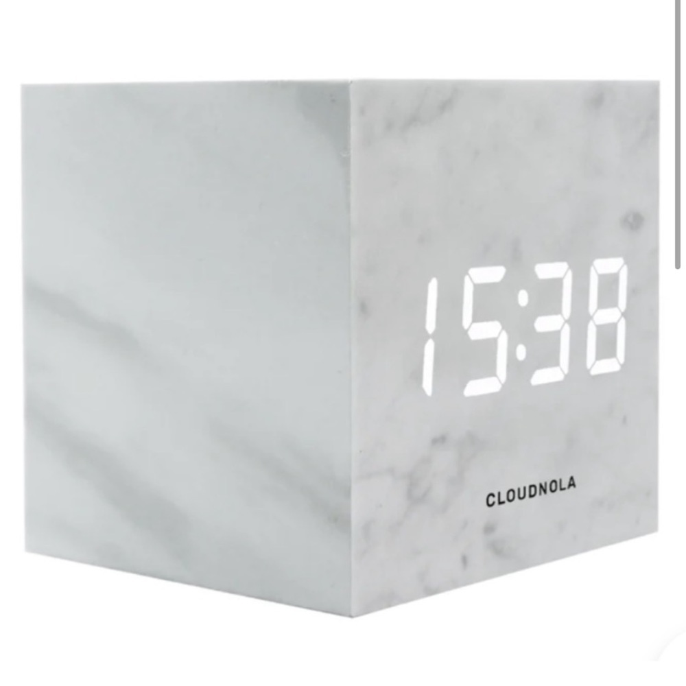 CLOUDNOLA Block Clock Marble - Picture 4 of 14